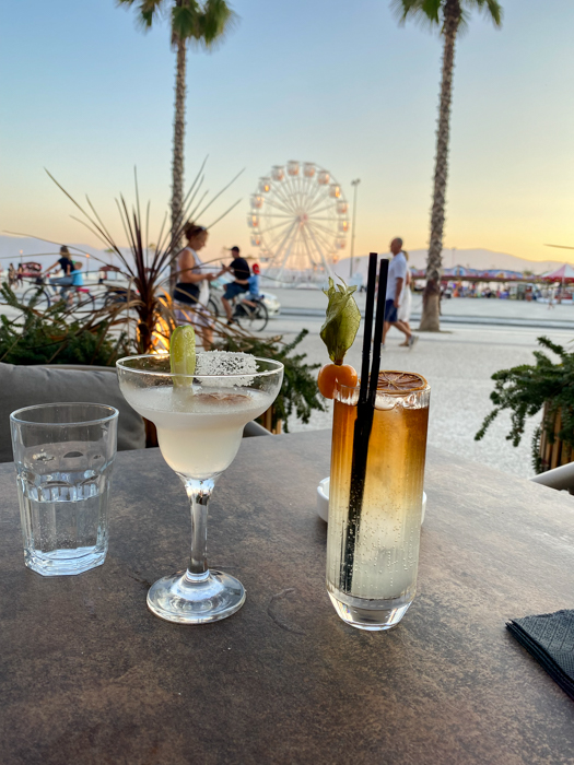 Drinks at Vlorë's boulevard, Albania