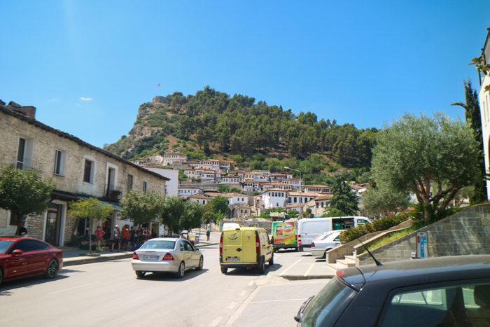 Entering Berat, Albania