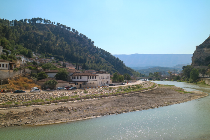 The river in Berat, Albania