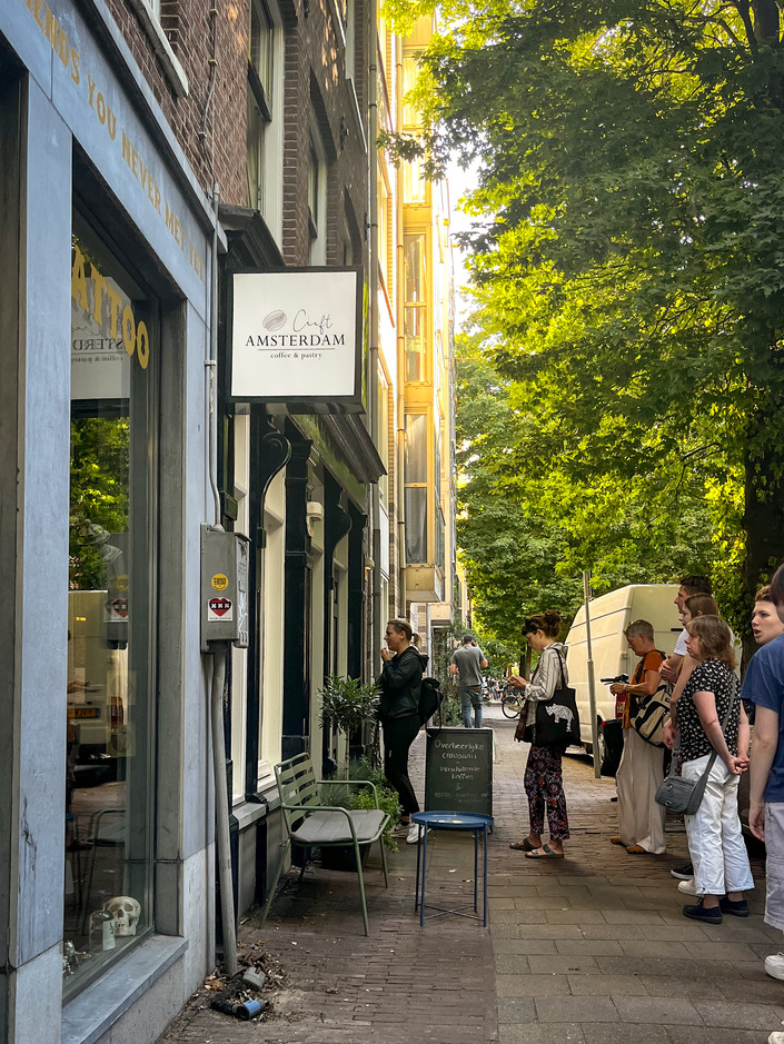 Line at Craft Coffee and Pastry, Amsterdam