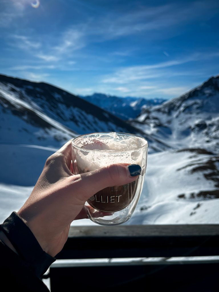 Coffee at the Punta Bagna, Val Fréjus, France