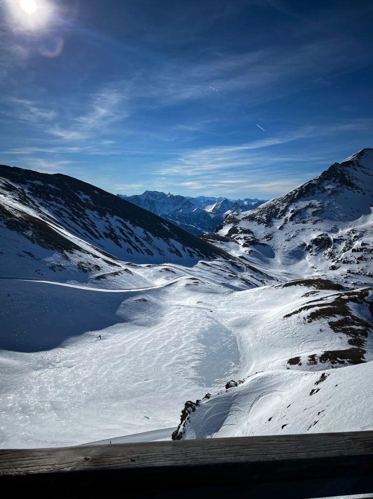 View of Valfréjus, France, skiing resort