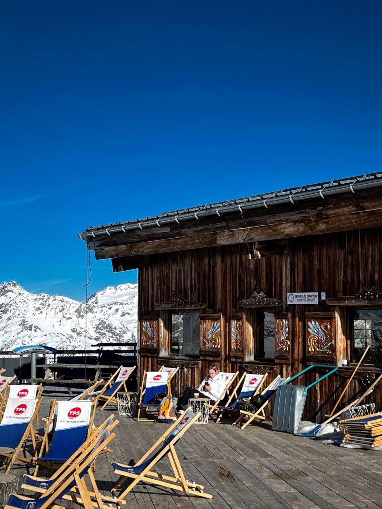 Valfréjus Punta Bagna restaurant, skiing resort, France