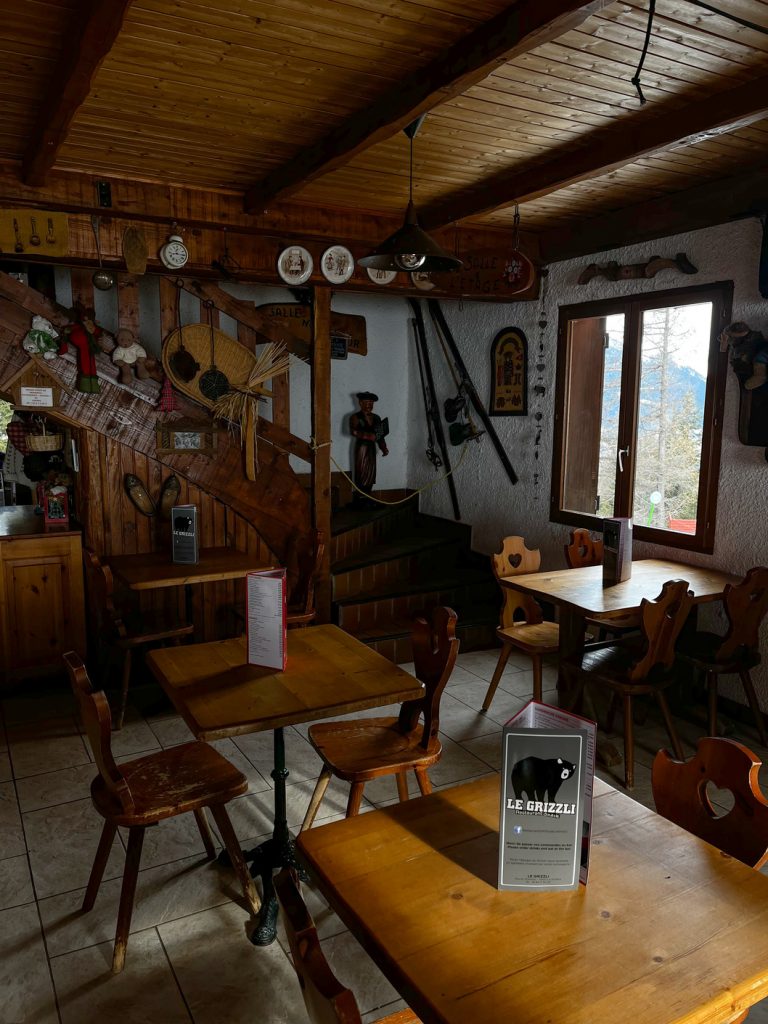 Interior of Le Grizzli, La Norma, France