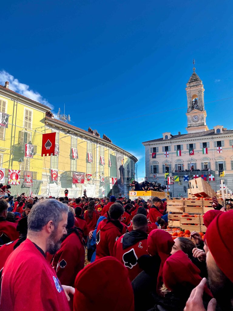 The Battle of the Oranges, Carnival Ivrea, Italy