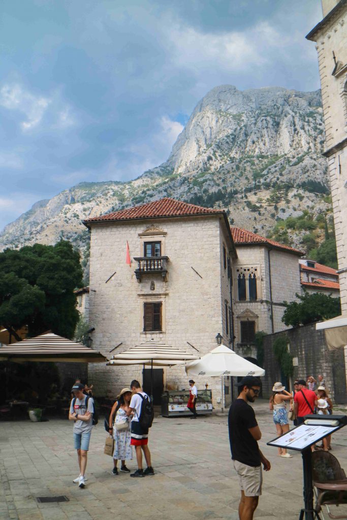 Square in Kotor, montenegro