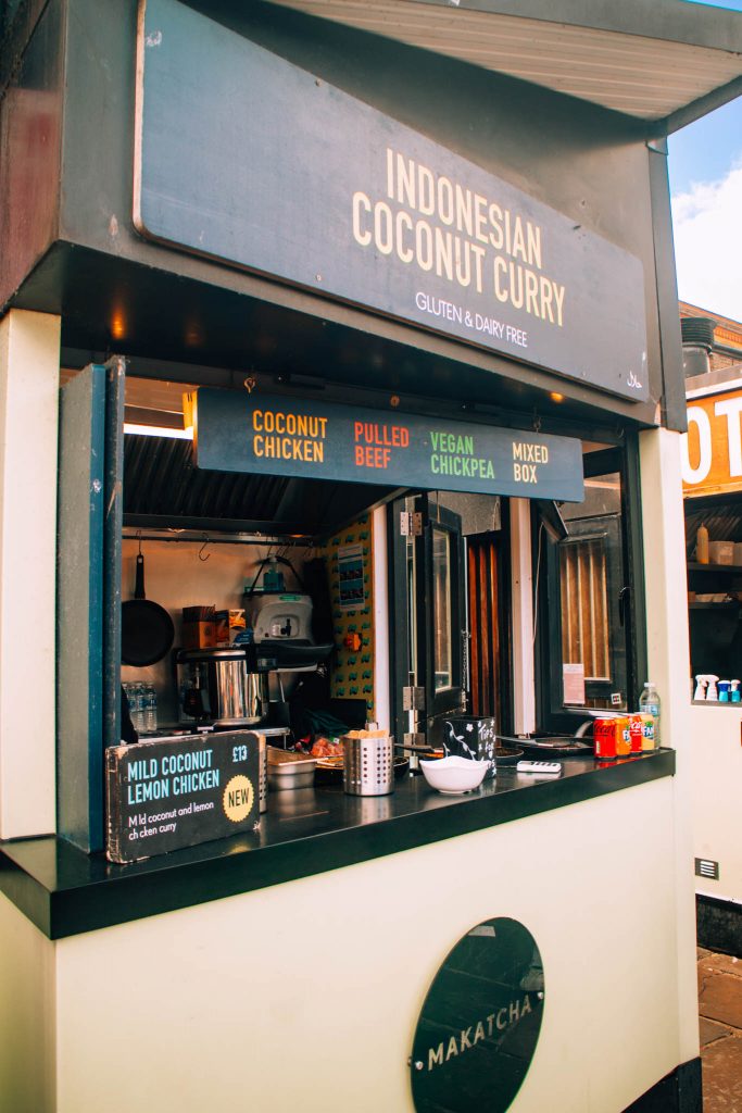 Gluten Free London: Top 7 Gluten Free Restaurants & Bakerie - Makatcha Coconut curry stand, Camden Town, London