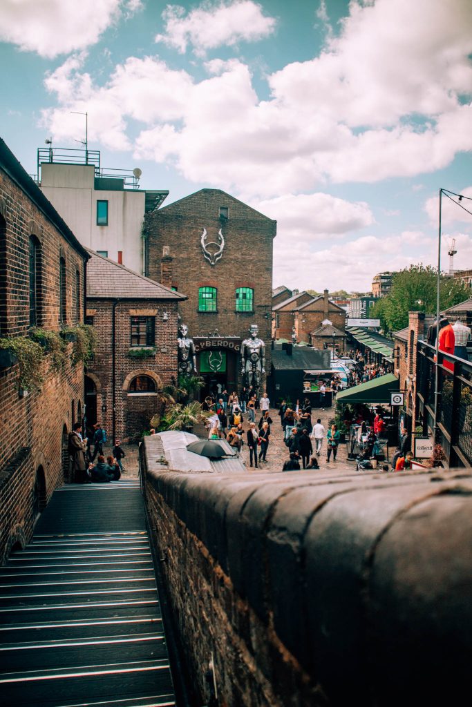 view of Camden Market, Camden Town, London