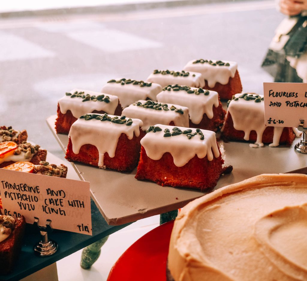 Featured image London Gluten Free Guide, Ottolenghi cakes