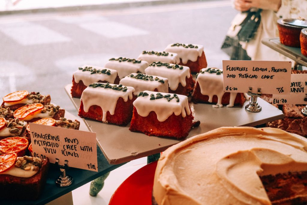 Lemon cakes, Ottolenghi Spitalfields, London, gluten free