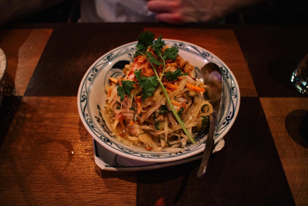 Papaya salad at Pho Co, Berlin Germany