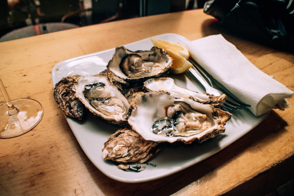 Oysters at Marheineke Markthalle, Berlin, Germany