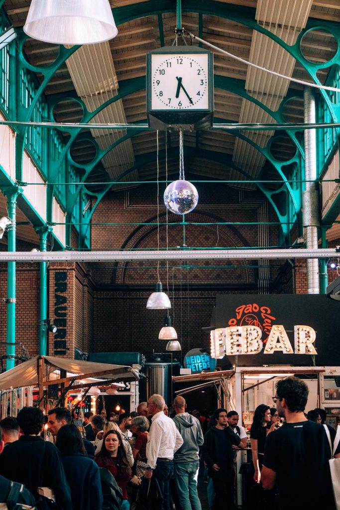 Mirror ball in Markthalle Neun, Berlin, Germany