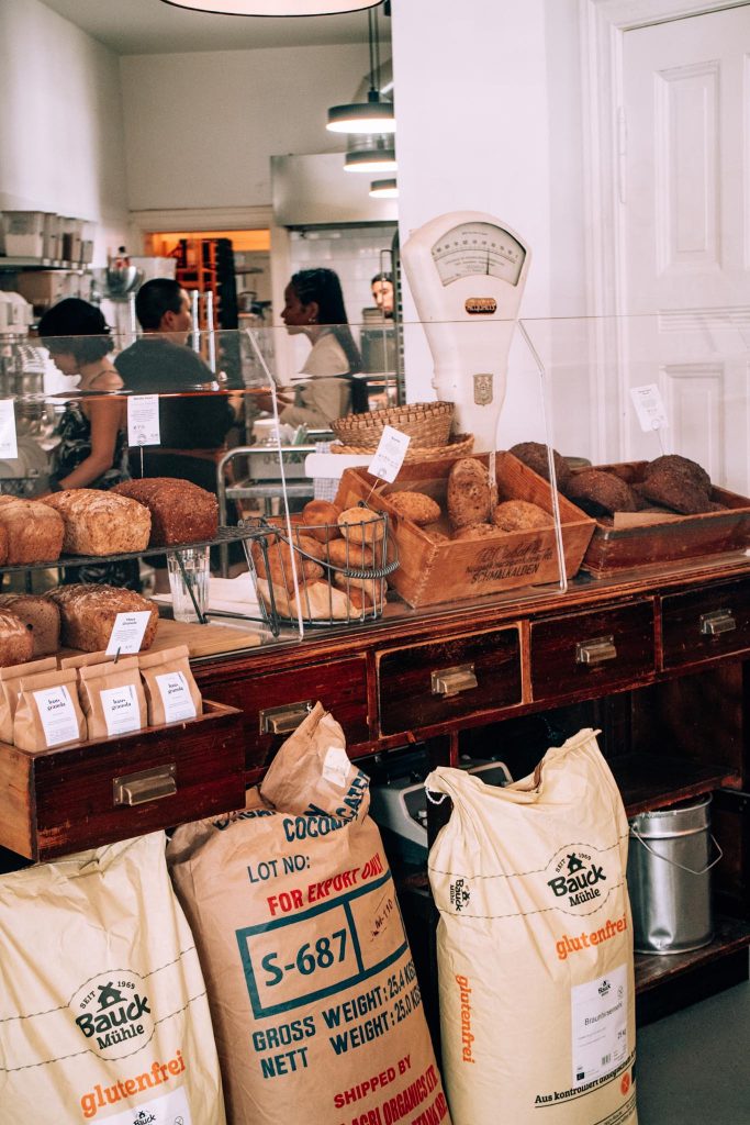 interior of Oshione gluten free bakery, Berlin, Germany