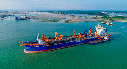 Van Oord Ships on a voyage