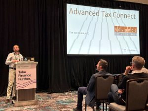 Tim van Uden, Partner at ATC presenting the Advanced Tax Solution