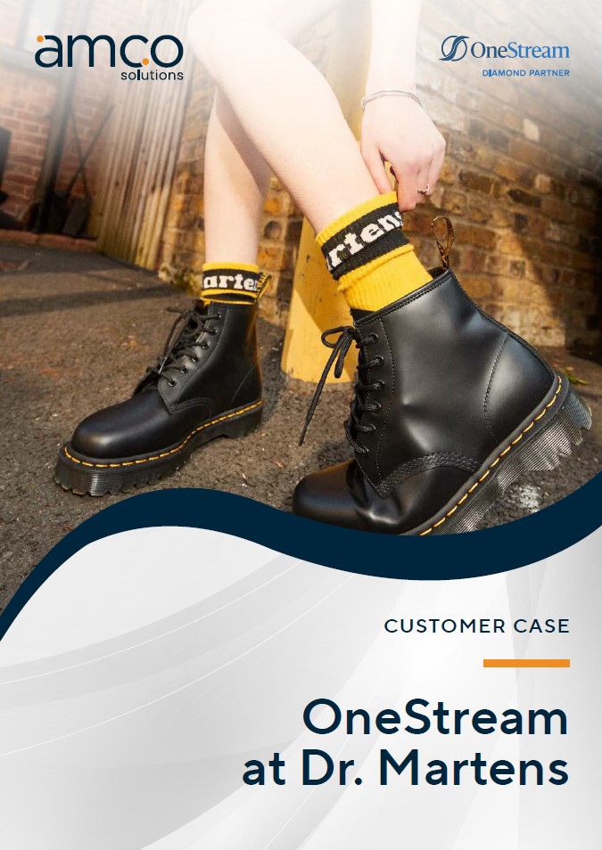 OneStream at Dr. Martens customer case cover page