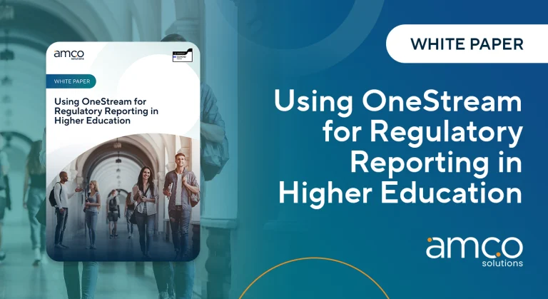 AMCO Whitepaper - Using OneStream for Regulatory Reporting in Higher Education Social Share Image