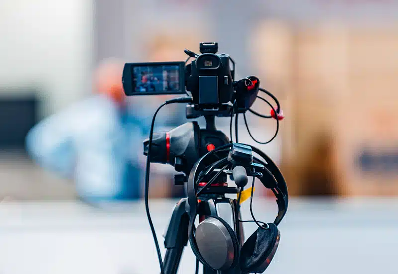 Camera setup for a media session