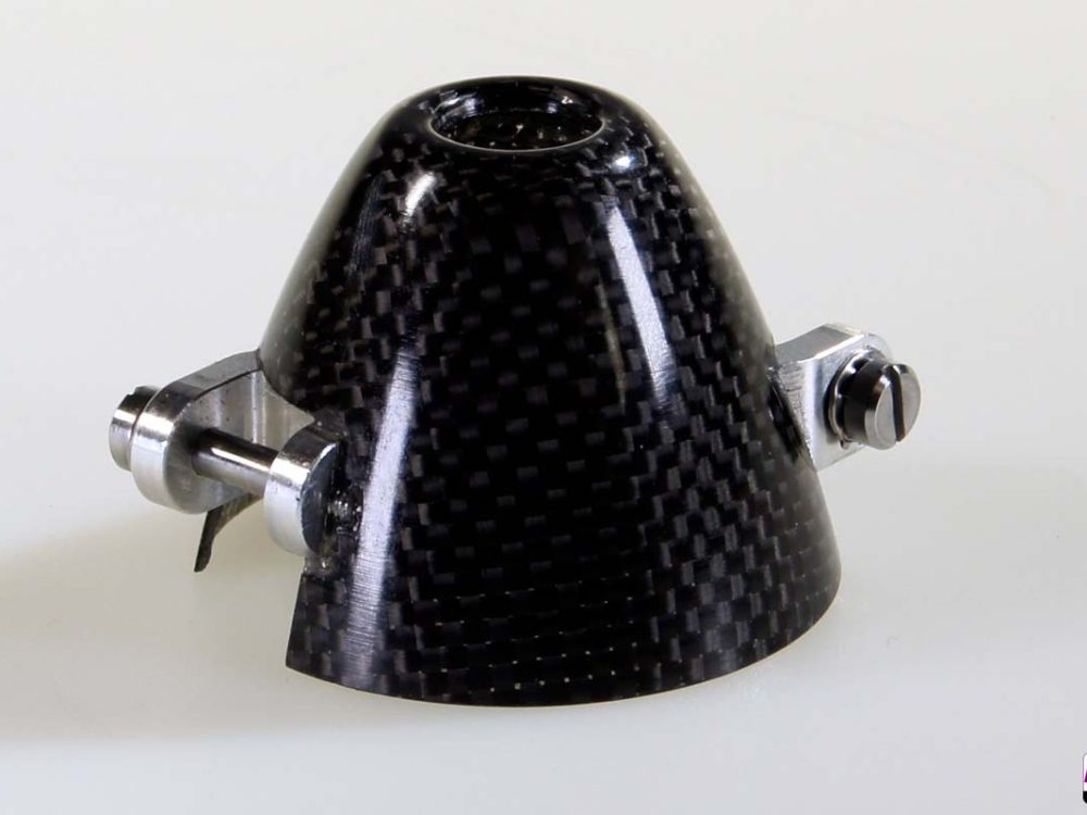 Spinner RFM 45x6mm mit Versatz - Sichtcarbon | # 22361105