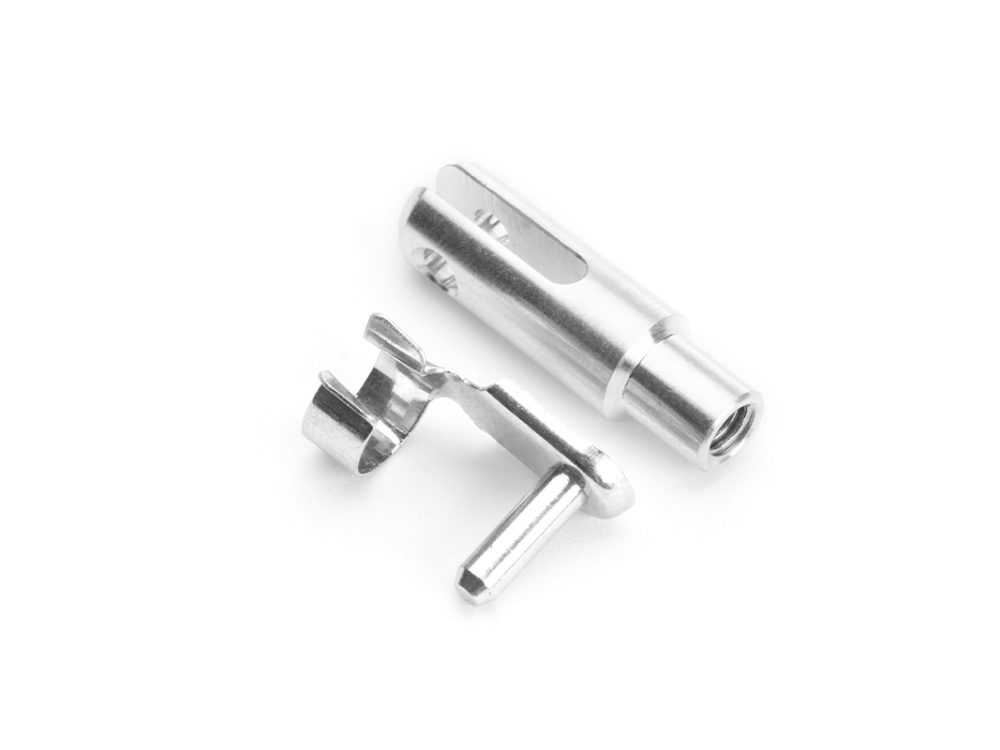 Alu-Gabelkopf M4 mit 3mm Federklappbolzen