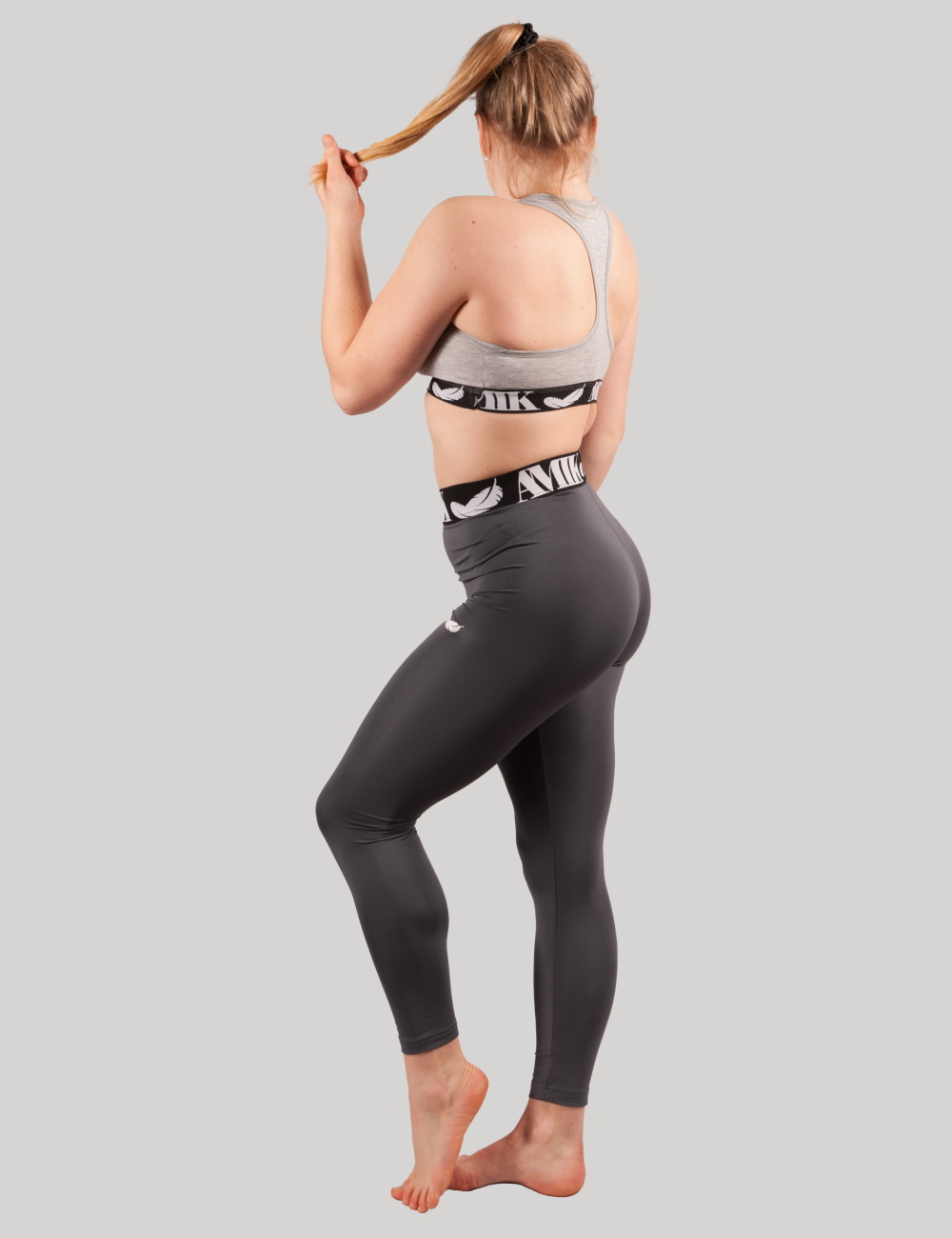 A medium-support sports bra made in part with recycled materials.