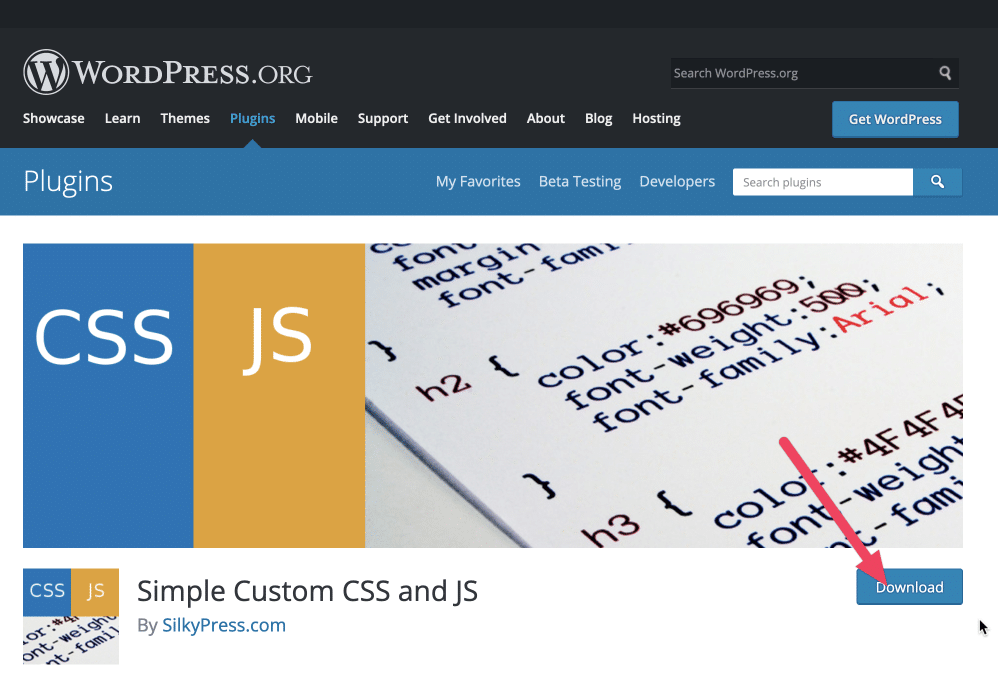 The Simple Custom CSS and JS WordPress plugin for WordPress