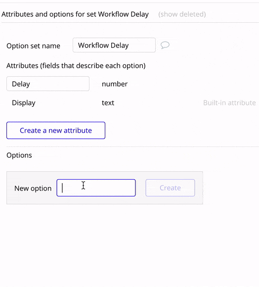 Part 1: How to set up Recursive Workflows Animation showing how to add a Low, Medium and High option to an Option set.
