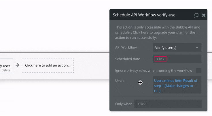 Part 1: How to set up Recursive Workflows Animation showing how to use an Option Set as a delay value in Bubble