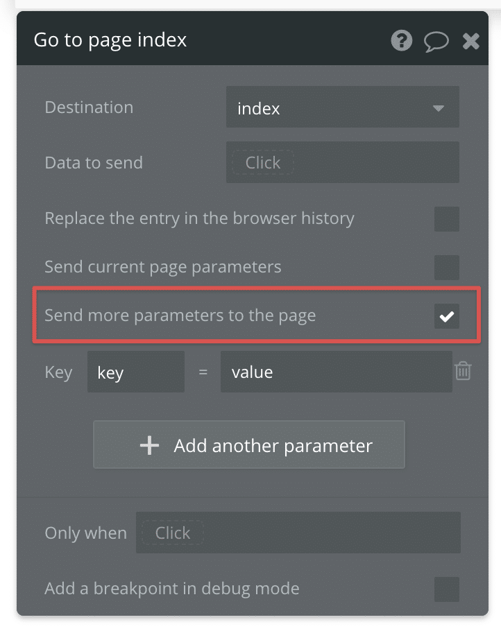 Bubble URL Parameters: Everything you need to know How to send URL parameters in Bubble with the Go to Page action