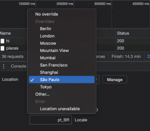 Changing the Current Geographic Position in Bubble for debugging Chaning the current geographic position in Chrome