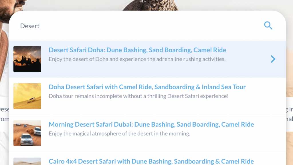 Understanding Bubble Groups GroupFocus used to show search results underneath a search bar.