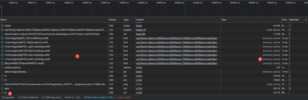 3 ways to use Bubble and DevTools to make your app faster and more secure chrome devtools network tab results bubble@2x