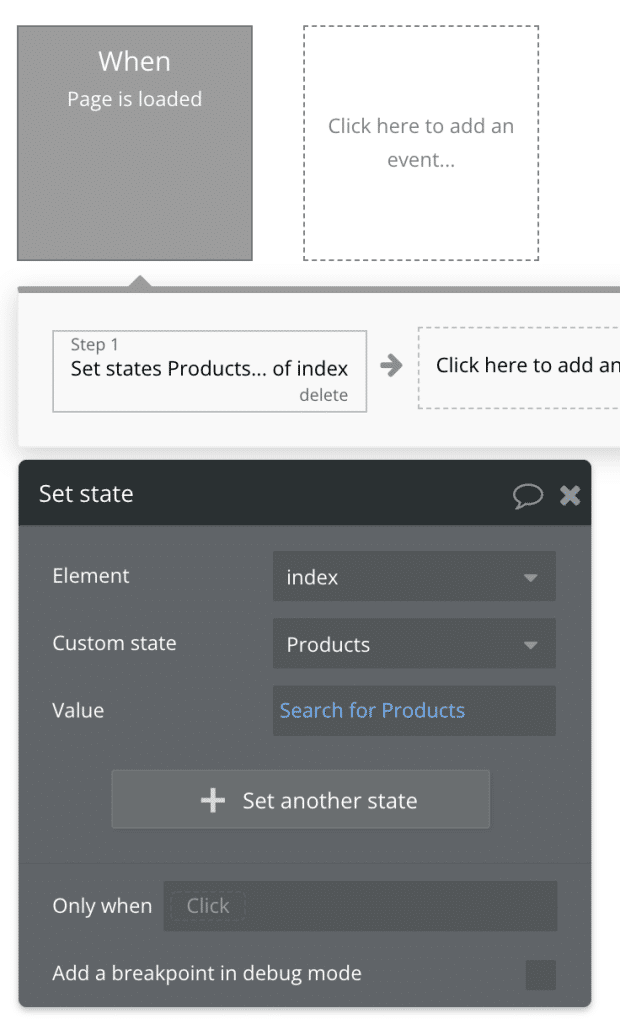 Loading a list into a Custom State using Do a Search for in Bubble