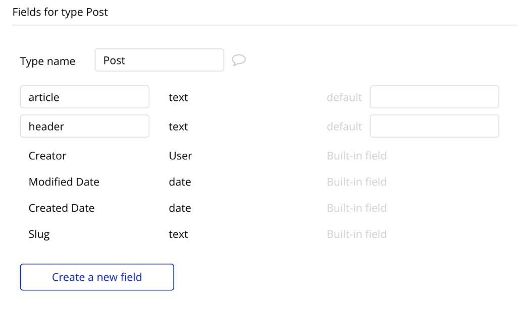How to use the Page Thing in Bubble Creating a blog post data type to set up the Page Thing in Bubble