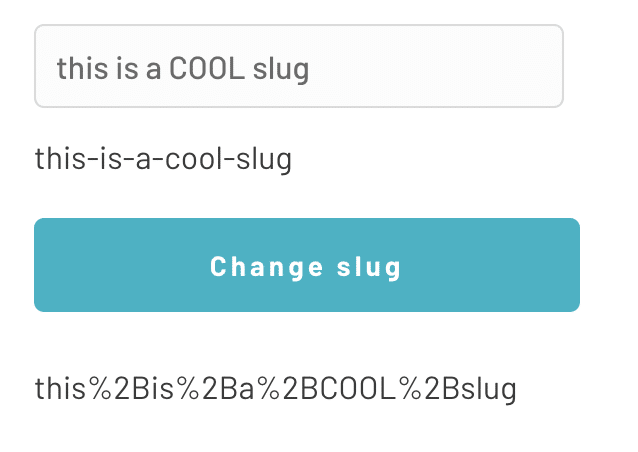 The difference between slug and URL encoding in Bubble