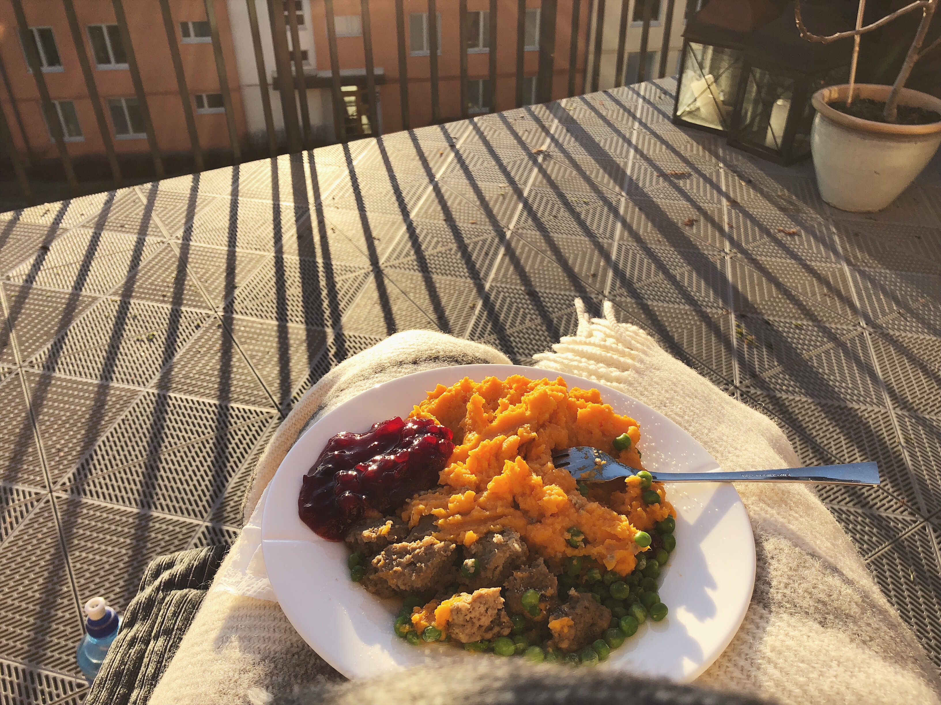 Lunch på terrassen