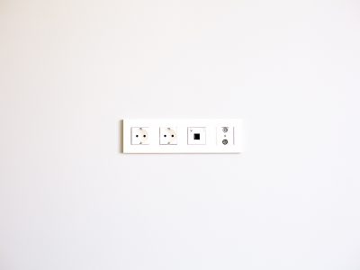 Plug sockets in wall