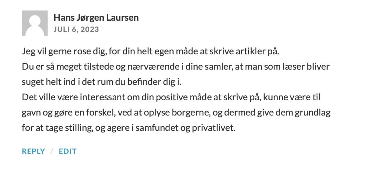 Roser fra en læser - @andersgodtfred.