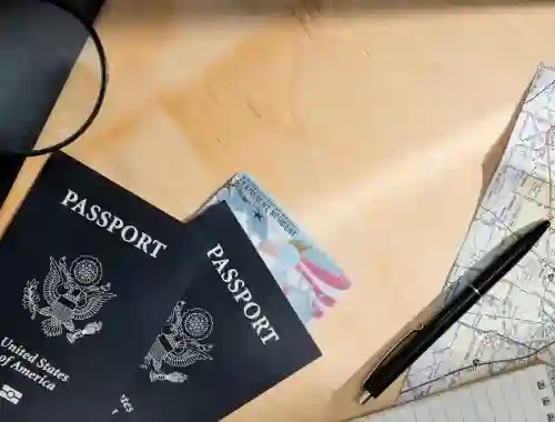 top-view-green-cards-passports-2