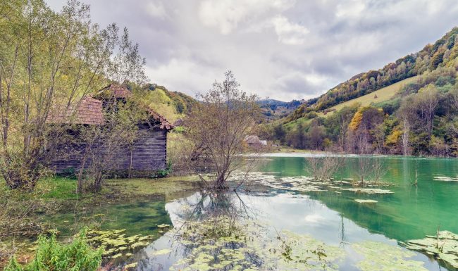 Nähe des versunkenen Friedhofs