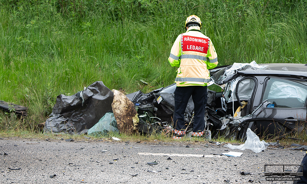 2021-06-11, Allvarlig trafikolycka på riksväg 32, Eksjö – AnebyNytt