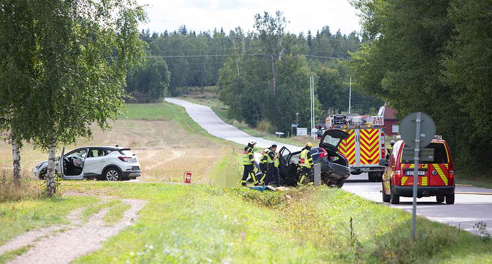 2022 09 04 Fem Personen Inblandade Vid Trafikolycka På Flisbyvägen Utanför Aneby Anebynytt 