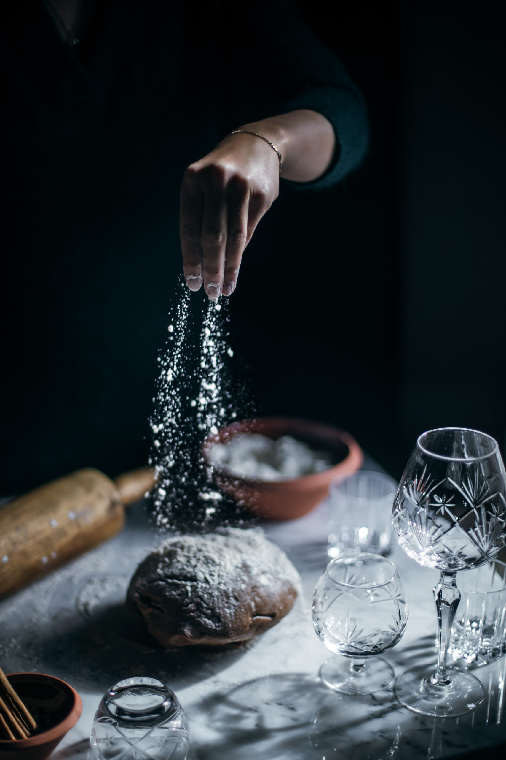 Homemade gingerbread dough