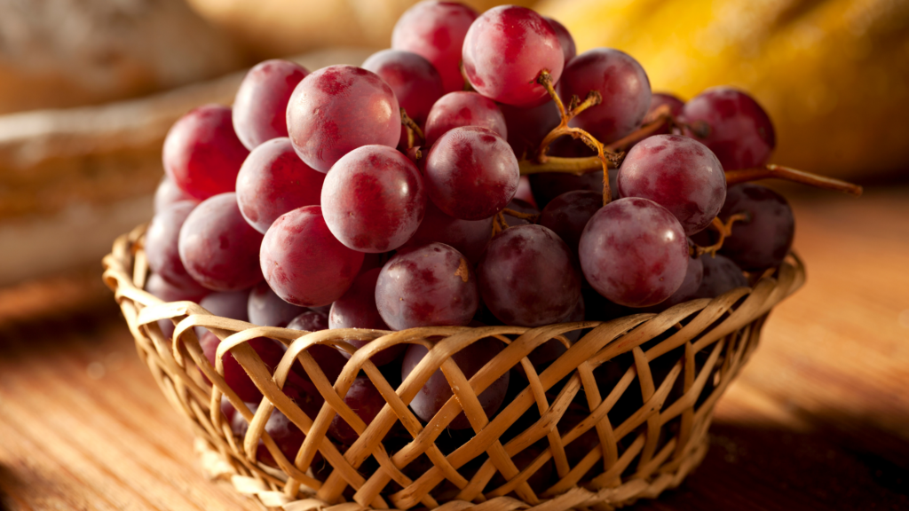migliori cibi autunnali - uva rossa