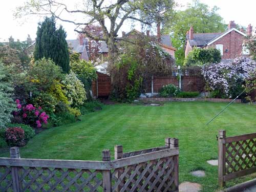 A dog home boarding garden in Wilmslow