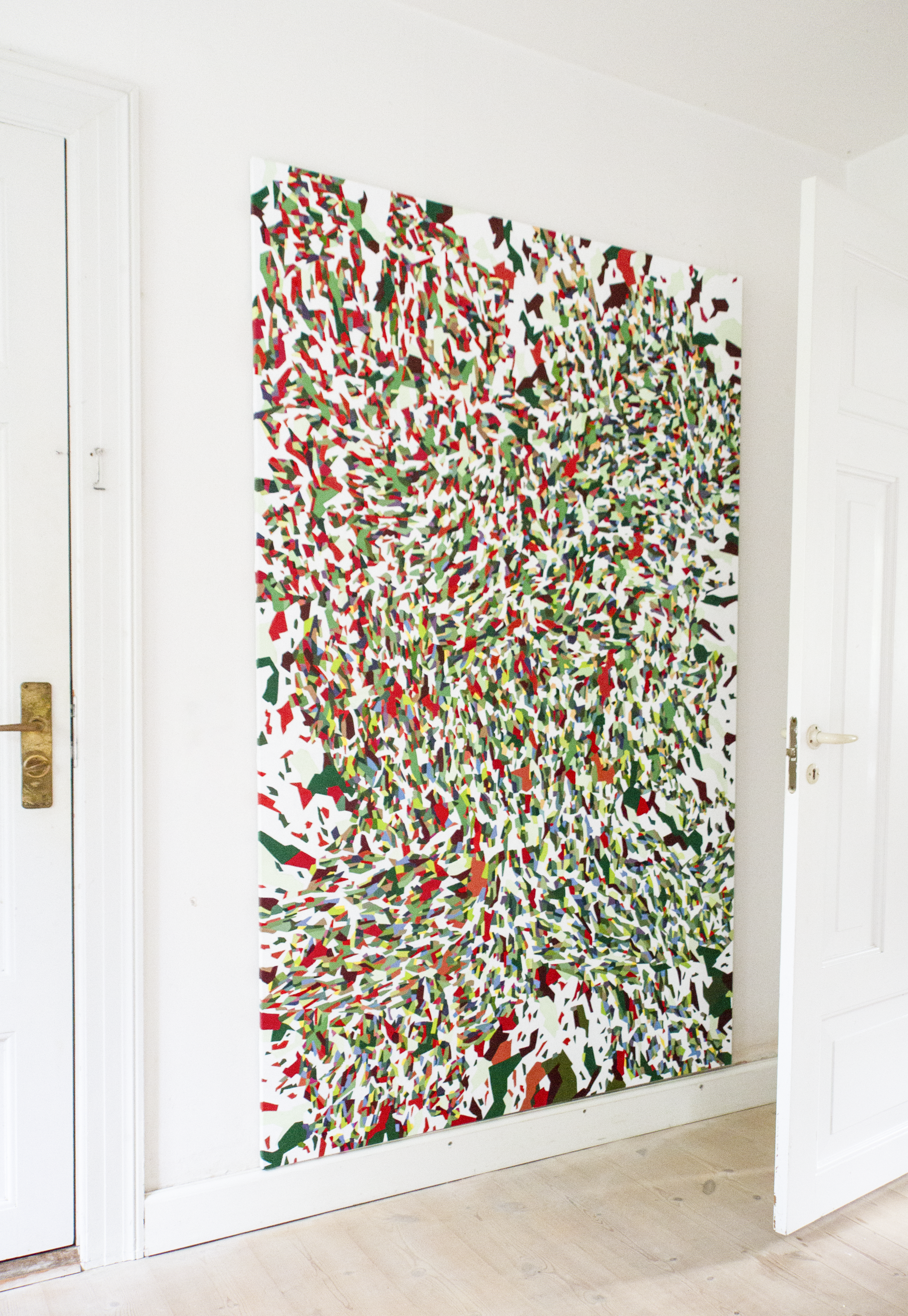 Without Words – Paintingfamily 10: No. 10 (200x120 cm) . Abstract, nonverbal art balancing chaos and order