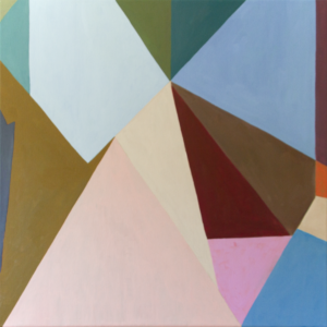 Without Words – Paintingfamily 3: No. 3 D (60x60 cm). Abstract, nonverbal art balancing chaos and order.