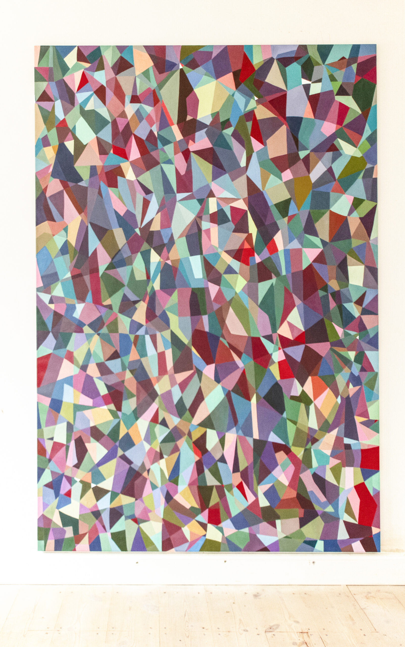 Without Words – Paintingfamily 3: No. 3 (200x135 cm) Front Abstract, nonverbal art balancing chaos and order