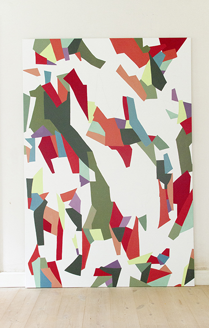 Without Words – Paintingfamily 12: No. 12 D (200x135 cm) . Abstract, nonverbal art balancing chaos and order.